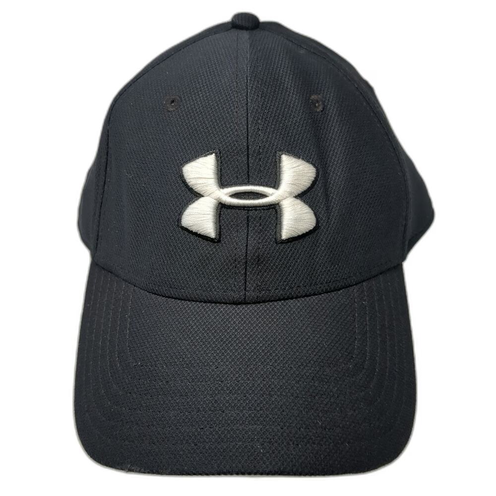 Under Armour Baseball Cap Black XL Fitted UA Embroidered Logo Performance Hat